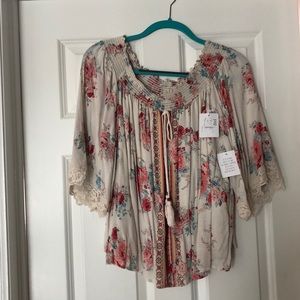 Over the shoulder top